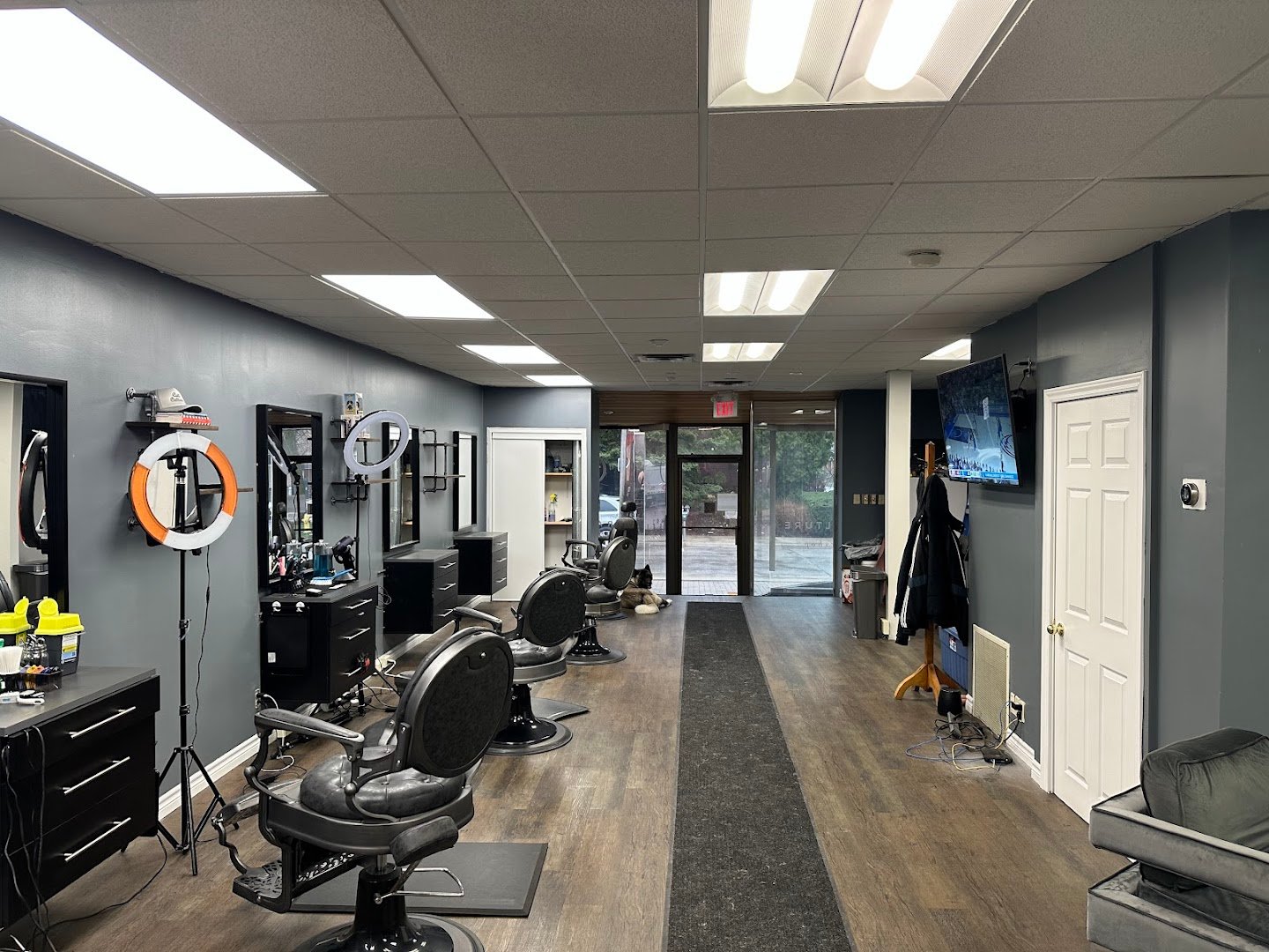 Cut Culture Barbershop barber shop interior, London Ontario