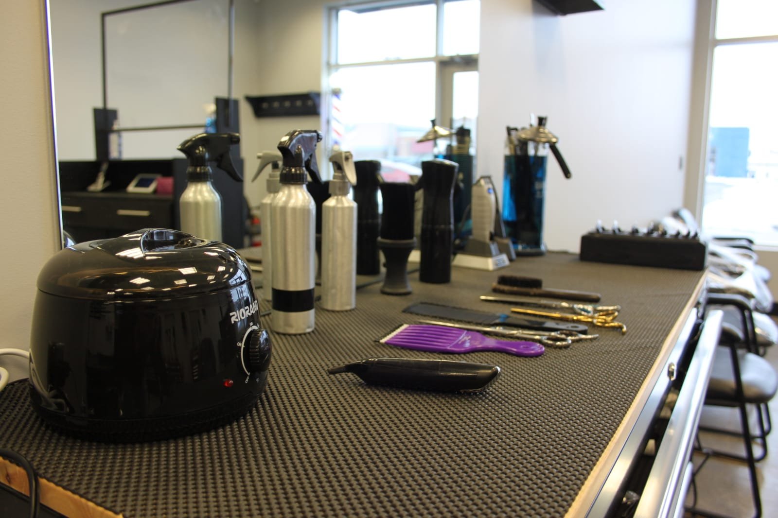 Kal's Barbershop barber shop interior, London Ontario