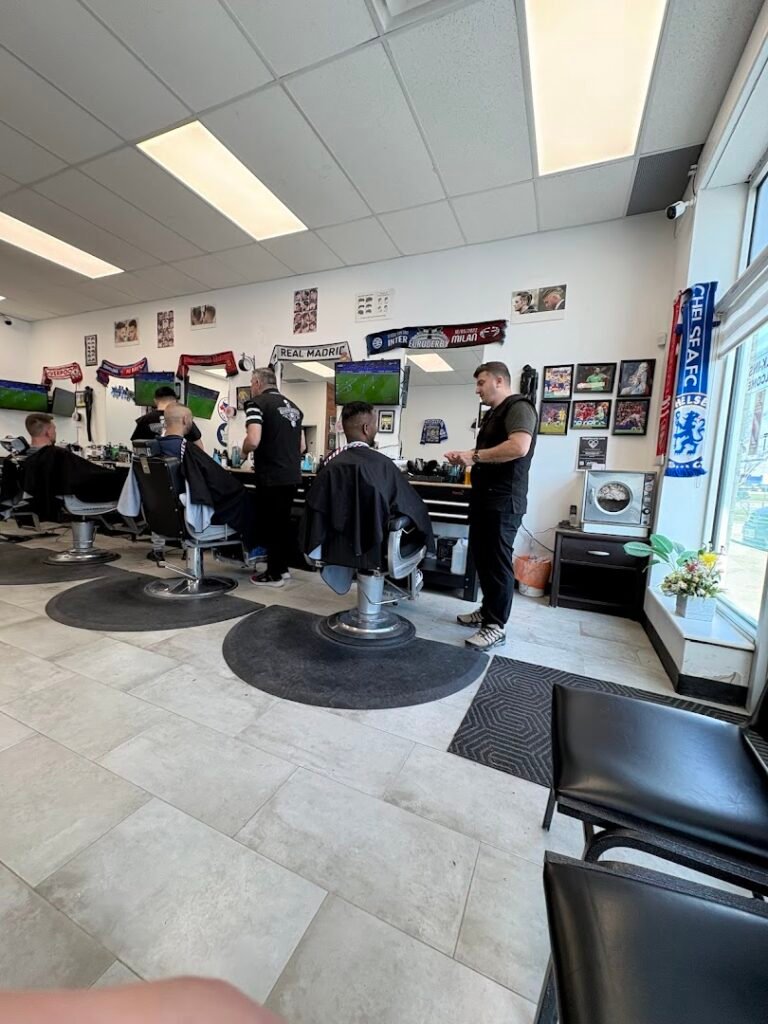 MR. SHAVE BARBERSHOP barber shop interior, London Ontario