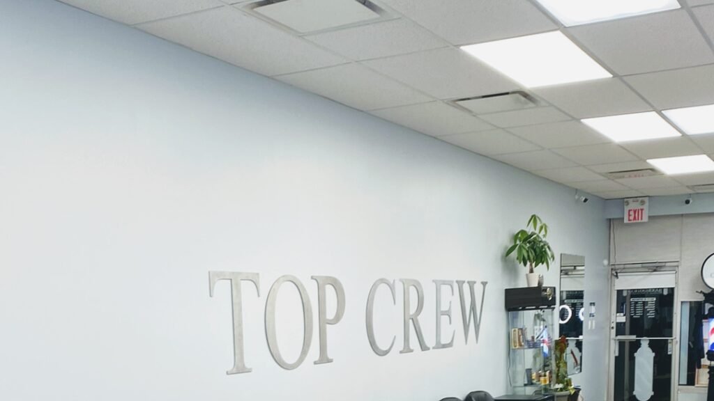 TOP CREW Barber Shop Lambeth barber shop interior, London Ontario